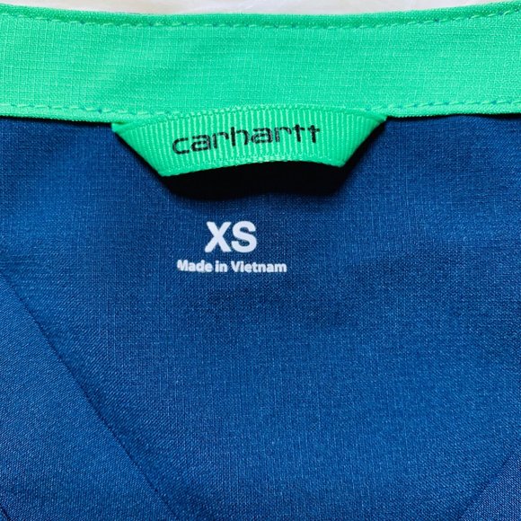 Carhartt Scrubs C12110 Force Women's Cross-Flex V-Neck Media Scrub Top Size XS - Picture 8 of 11